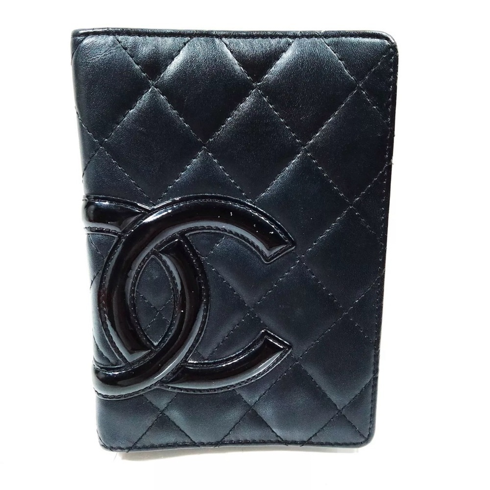 Chanel Calfskin Quilted Small Cambon Agenda Planner Black